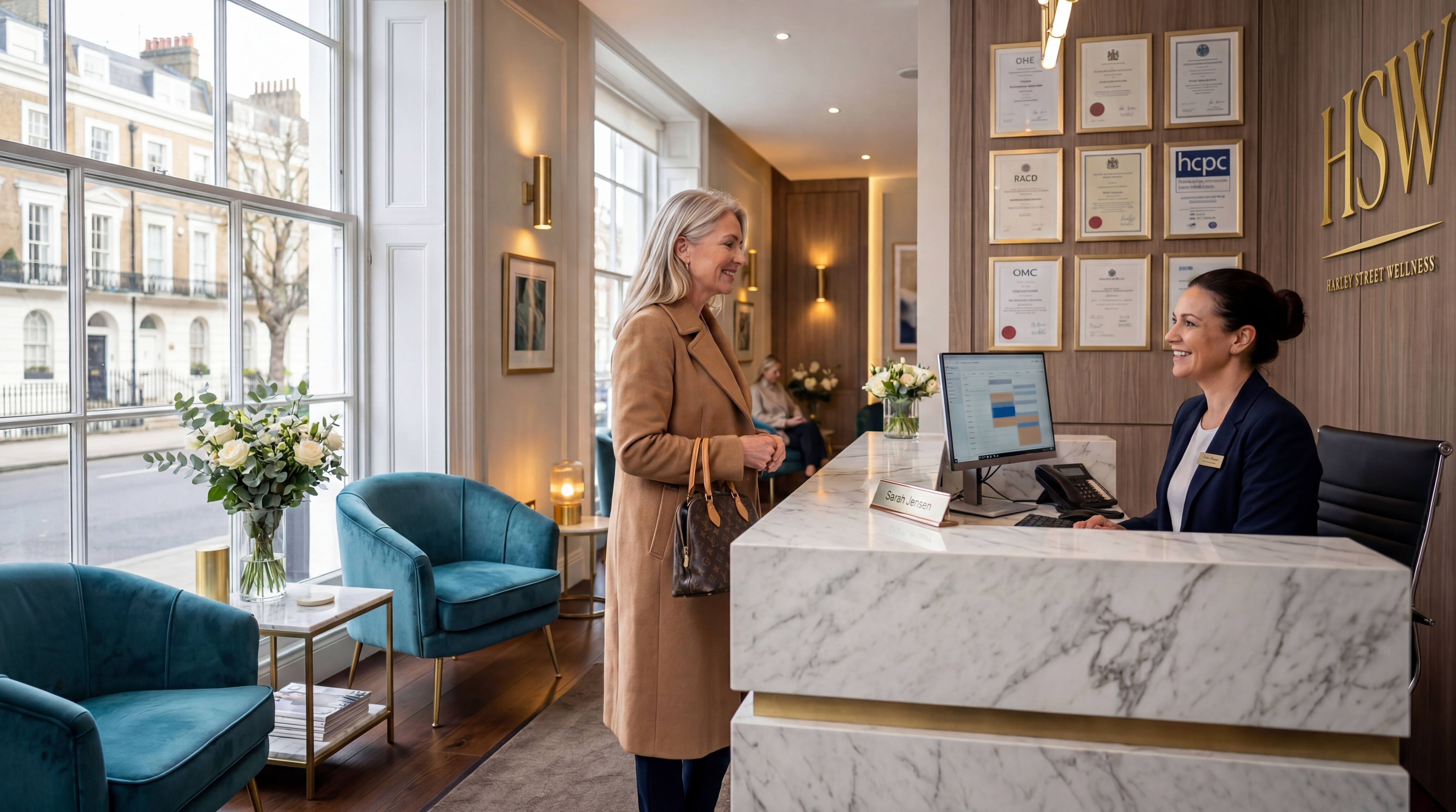Clinic reception area